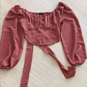 Blu Pepper Women's Blouse in Terracotta